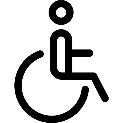 Symbol für einen Rollstuhlhersteller